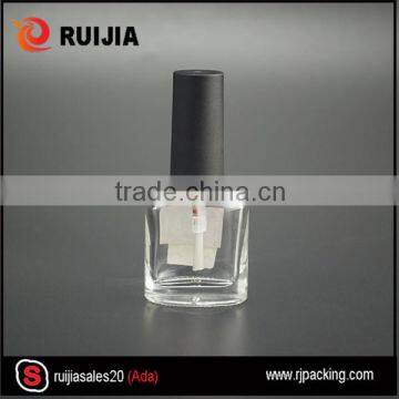 Wholesale empty 7ml mini clear glass bottles for nail polish bottle with brush cap