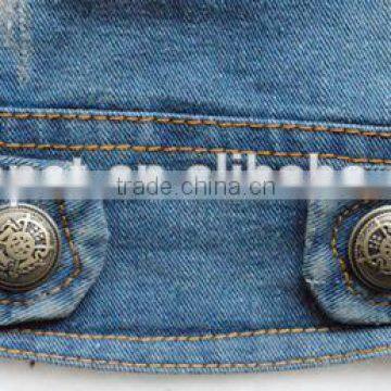 Retro-scratched Grain Cowboy Dog Clothes Small Spring/summer/autumn Teddy Bear Vest Pet Clothing photo-3