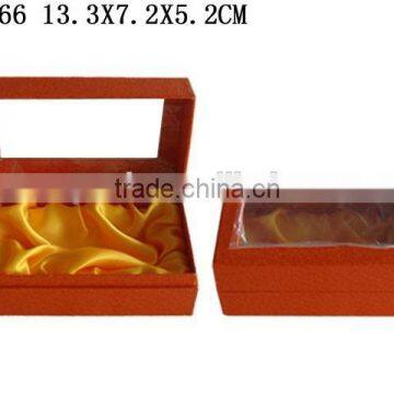 Factory customized Red Paper Perfume Gift Packing Box with window