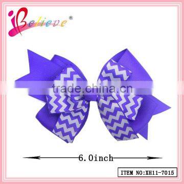 Hair styles accessories make hair bow clip,wave ribbon bow craft