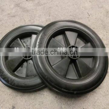 10x1.75 rubber wheel with plastic hub