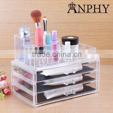 C42 ANPHY Large Makeup Box Jewelry Organizer Crystal Drawers