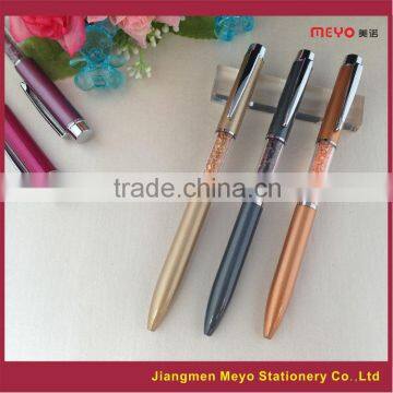 Fancy logo printing custom made crystal filled pens                        
                                                Quality Choice