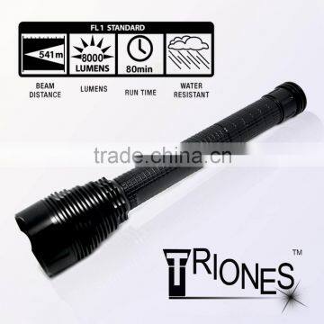 (130211) Brightness Highest Tactical Led 8000 Lumens Flashlight Lumens