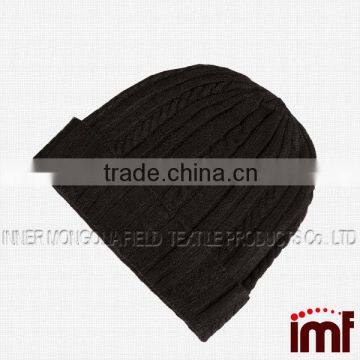 100% Pure Cashmere Cable Knit Hat, Super Soft Beanie photo-2