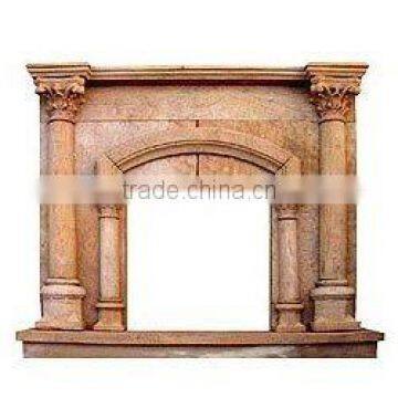 sandstone fireplace