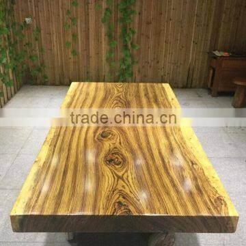 Fashion South Africa Right-Angel Natural Zebra Wood Dining Table Top