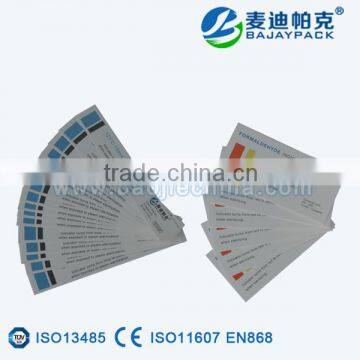 CE certificated steam sterilization indicator strip for CSSD