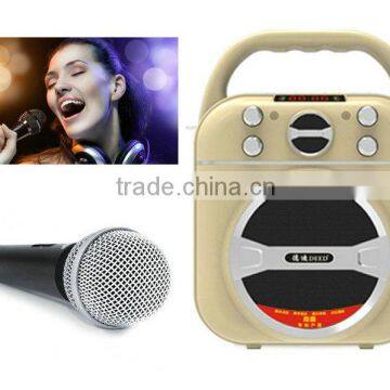 D-B100 Newest Design Outdoor Bluetooth Portable Speaker Super Bass Multi-function plaza Bluetooth Speaker with USB/TF/AUX/FM