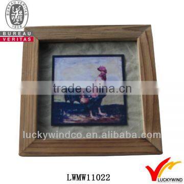 charming square rooster wood standard photo frame sizes