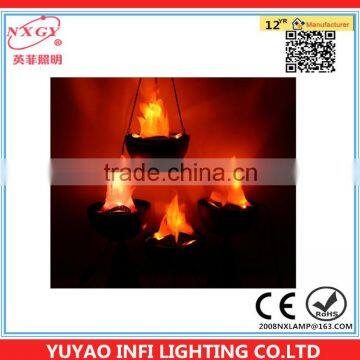 red fire silk fire lamp