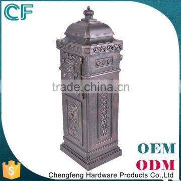 The Most Popular Style In Europe Crown Decorative Wrought Aluminiun Unique Mailbox Posts From China photo-5