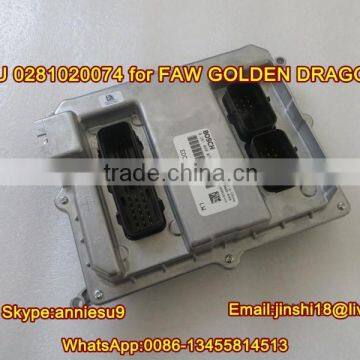 Original Engine Control Unit /ECU 0281020074 for FAW & GOLDEN DRAGON