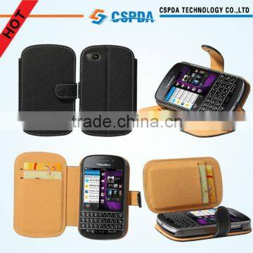 For Blackberry Q10 mobile phone PU leather wallet case cover