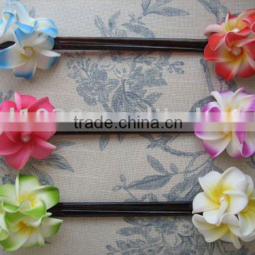 Frangipani plumeria Foam Flower Hair stick JYF00857