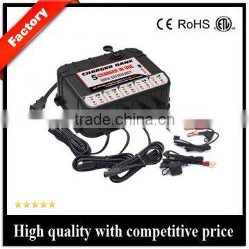 CE ROHS approved 5-Bank UltraSafe Smart Battery Charger