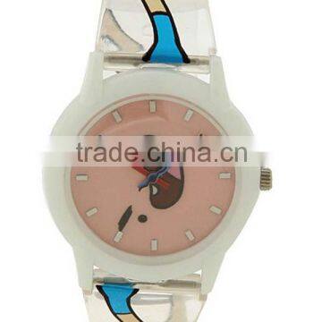 Fashion Cute Abao Plastic Chic Sandwich Strap Watch Children's Watch