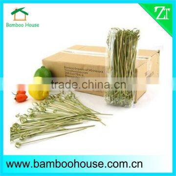 Best selling bamboo skewers with knot