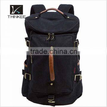 Fashion canvas bag bulk capacity custom logo canvas backpack bag