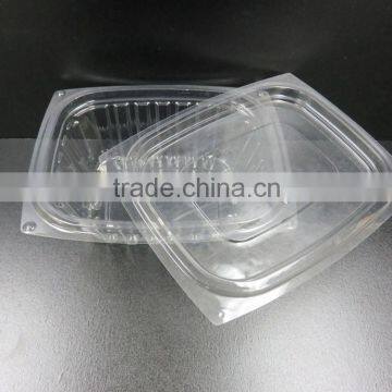 Wholesale PET 360ml Sanitary Transparent Plastic Food Container with SGS Testing