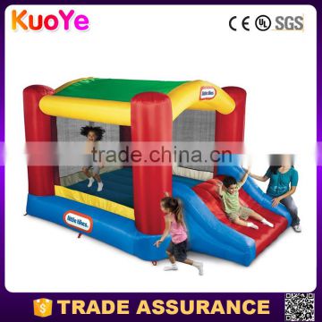 bouncy house type inflatable combo with slide,inflatable bouncer for kids