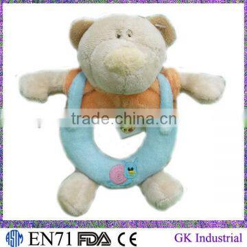 Ring Rattle Plush Toy bear for Baby