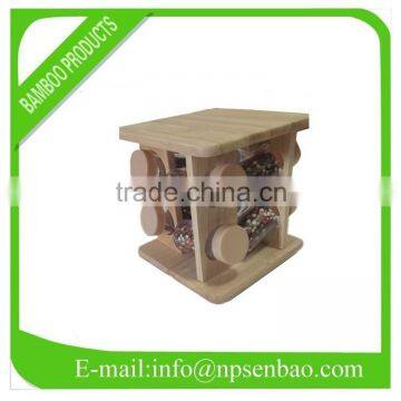 8pcs Wooden Spice Rack / Revolving Spice Rack photo-3