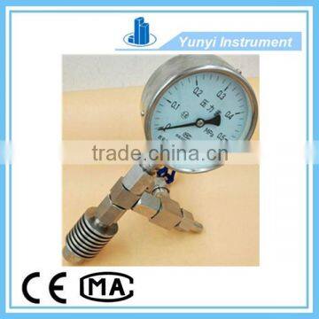 high temperature valve pressure gauge