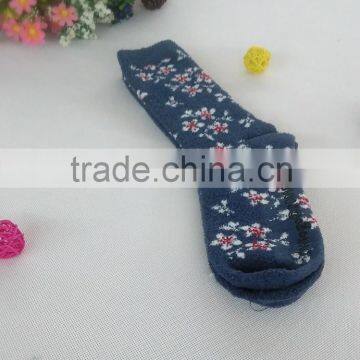 plain socks slipper PVC ladies socks super soft microfiber socks