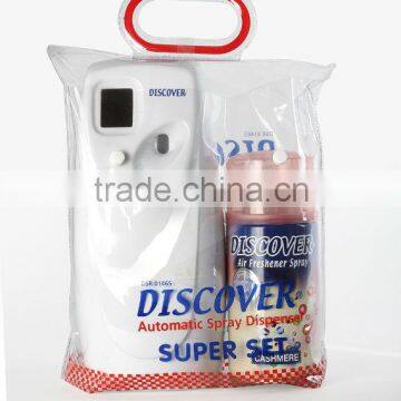 DSR0146N Discover Automatic Spray Dispenser (New Mold) and Air Freshener Spray SUPER SET