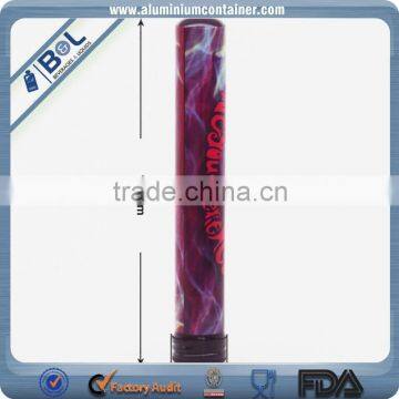 Triple Long Tubular Aluminum Cigar Tube With Cap