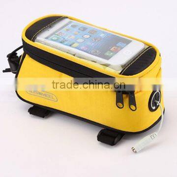 Wholesale new style waterproof bicycle front tube bag 12496M