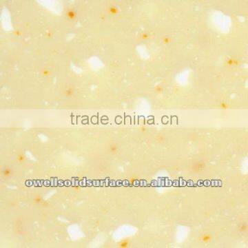 Marble artificial stone solid surface orange quartz compact stone