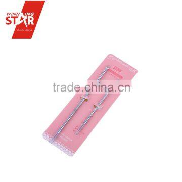 Winningstar wholesale 2pcs packed facial stainless steel acne blackhead pimple extractor needle