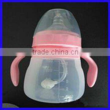 BPA free Eco-friendly High quality silicone baby feeding bottle