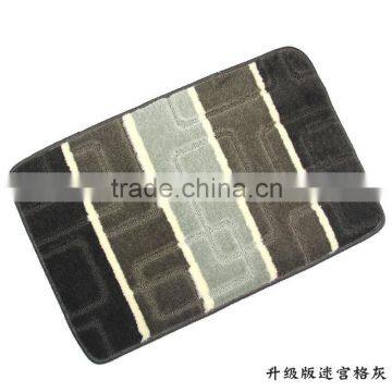 floor mat jacquard door mats with TPR backing washroom floor mat china factory