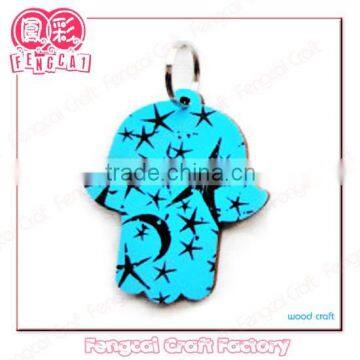 Colorful Wooden Keychain Souvenir (OEM Wooden Craft )