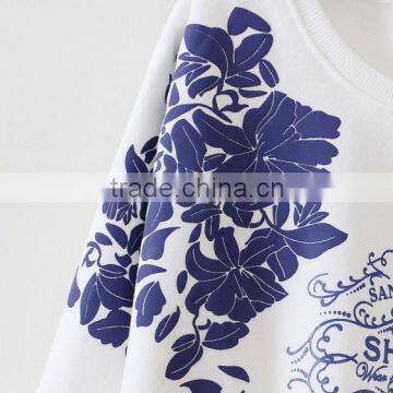 Winter New Korean Women O-neck Long-sleeved Sweaters Printing no Zipper Hoodie Jacket photo-4