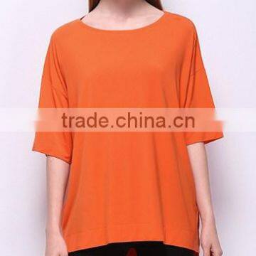 Pure Color Sleeve T-shirt at Five Big Yards of Xxxl Sex Women t Shirt photo-5