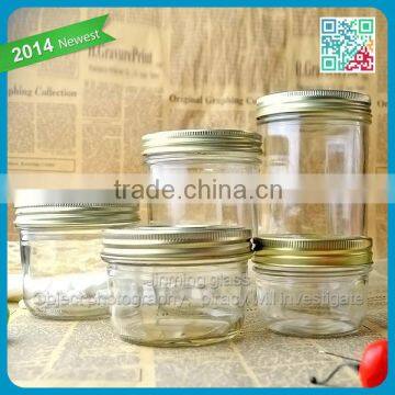 1L FDA Grade Glass Jar 5pcs one set Storage Food Jar with Lids