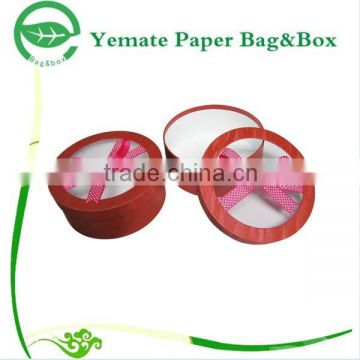 pretty quality creative round paper chocolate packaging box, paper donut packaging box