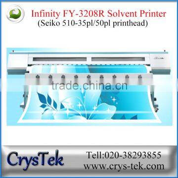 CRYSTEK 3.2m Large format infiniti inkjet outdoor solvent printer with high resolution FY-3208R