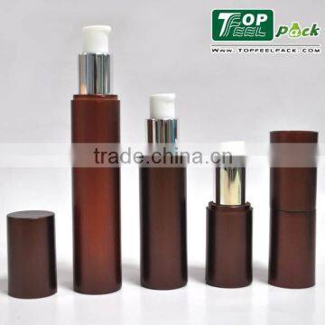 50ml PP airless bottle black from manufacturer