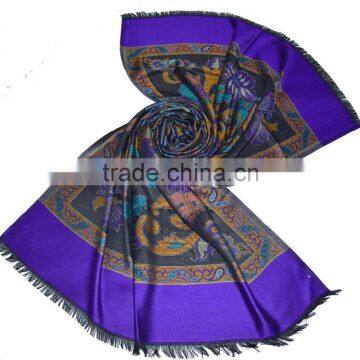 High quality Fine modal jacquard woven scarf size 28"x80"