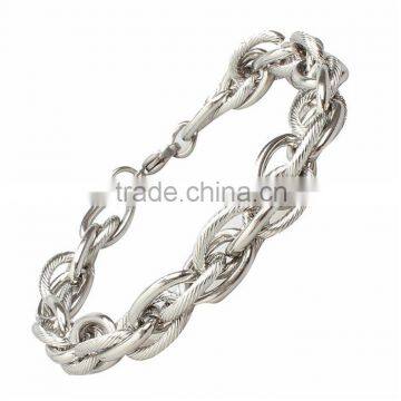 Kindy Jewelry JCB0235 Latest Design Natural Color Stainless Steel Bracelet Hand Chain for Men Supplier's Choice photo-3