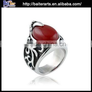 Retro Titanium 316L Stainless Steel Skull Nose Ring photo-2