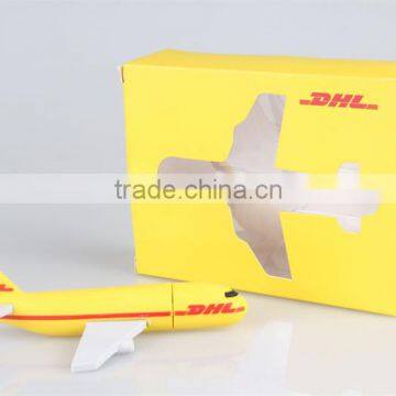 Wholesale DHL plane USB 2GB4GB8GB16GB from shenzhen factory custom solution for PVC air plane USB flash drive