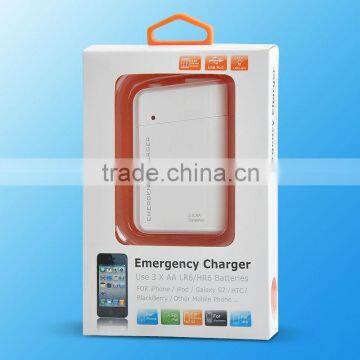 best sell 3AA emergerncy phone charger for iPod iPhone