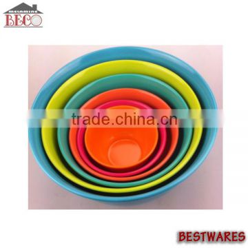 6 pcs melamine mixing bowl set