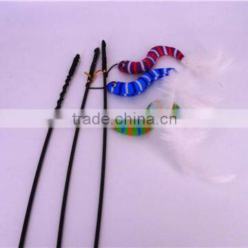 Bug Shape Nature Cat Swing Toys With Sticker Toy Wholesale Cat Toys